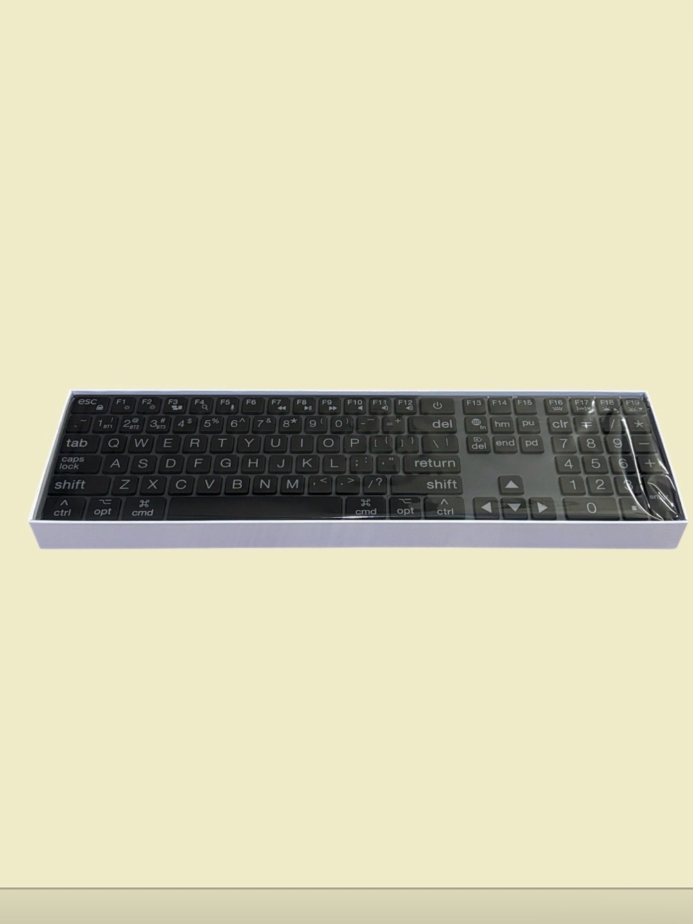 POWZAN Large Print Aluminum Bluetooth Keyboard for Mac / Ipad - 7 Backlit colors - Picture 15 of 16